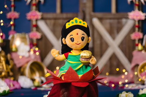 Laxmi Devi (Medium 11") Mantra Singing Plush Toy