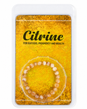 Natural Citrine Bracelet | 8 mm Semi-Precious Stone Bead Bracelet