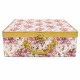 Dry Fruit Gift Box with Clasp & Handle (4 Glass Jars)