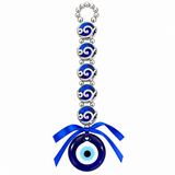 Blue Glass Evil Eye Wall Hanging Ornament
