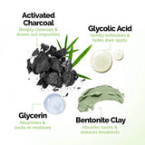 Mamaearth Charcoal Purifying Face Pack with Activated Charcoal & Glycolic Acid for Skin Detoxification