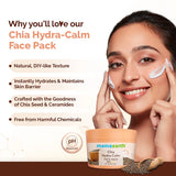Mamaearth Chia Hydra-Calm Face Pack with Chia Seed & Ceramides for Healthy Skin Barrier - 200 g