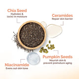 Mamaearth Chia Hydra-Calm Face Pack with Chia Seed & Ceramides for Healthy Skin Barrier - 200 g