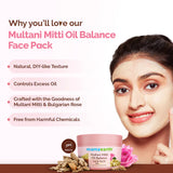 Mamaearth Multani Mitti Oil Balance Face Pack with Multani Mitti & Bulgarian Rose