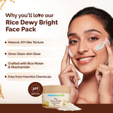 Mamaearth Rice Dewy Bright Face Pack with Rice Water & Niacinamide