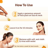 Mamaearth Ubtan Detan Face Pack with Turmeric & Saffron