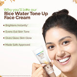 Mamaearth Rice Water Tone Up Face Cream with Rice Water & Niacinamide for Glass Skin