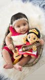 Saraswati Devi (Mini 7") Mantra Singing Plush Toy