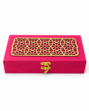 Pink Velvet Decorative Shagun Cash Gift Box