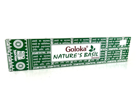 Goloka Nature's Basil Incense Sticks