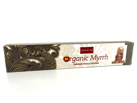 Nandita Organic Myrrh Premium Masala Incense Sticks