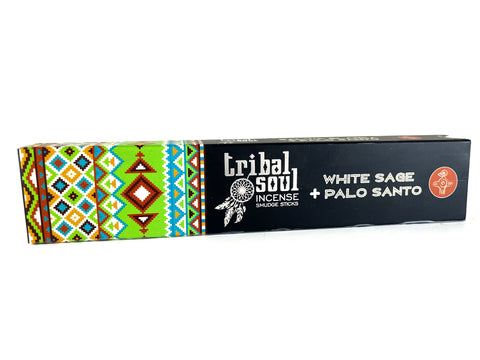 Tribal Soul Incense Smudge Sticks White Sage + Palo Santo