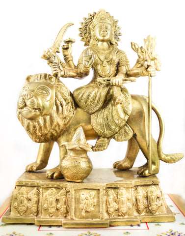 Durga Brass Murti