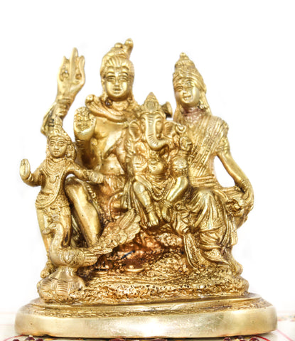 Shiva Parivar Brass Murti