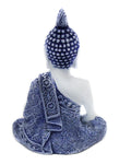 Meditating Buddha - Blue and White
