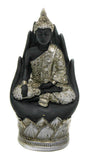 Praying Buddha - Black & Silver