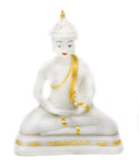 Marble Powder Meditating Buddha