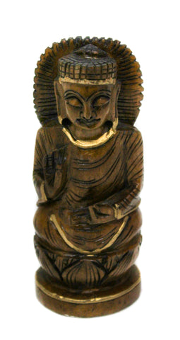 Blessing Buddha - Dark Wood