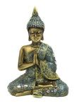 Praying Buddha - Blue & Gold 