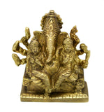 Brass Ridhi Sidhi Ganesha