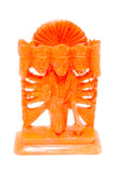 Marble Saffron Panch Mukhi Hanuman
