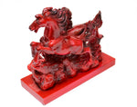 Red Horses Statue