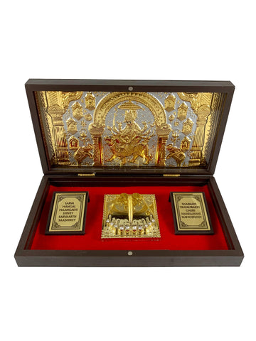 Wooden Mandir Box - Jai Mata Di