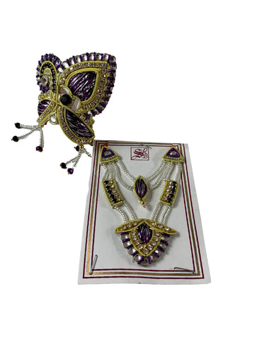 Lord Krishna Mukut & Necklace
