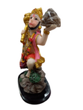 Hanuman Lifting Sanjivani Mountain Resin Statue