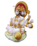 Punch Mukhi Marble Coloured Resin Statue