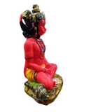 Red Hanuman Marble Statue