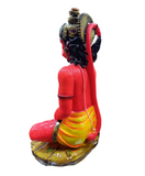 Red Hanuman Marble Statue