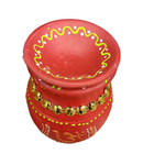 Clay Kalash with Lid and Beads