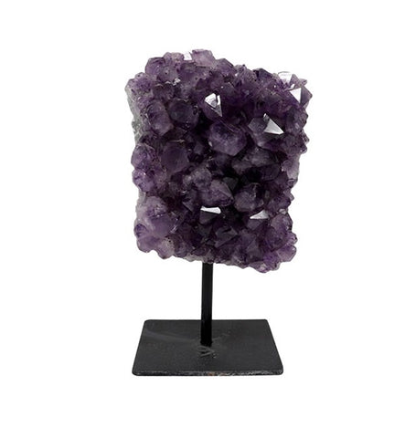 Amethyst Church on Iron Base 