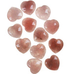 Rose Quartz Heart Stones 
