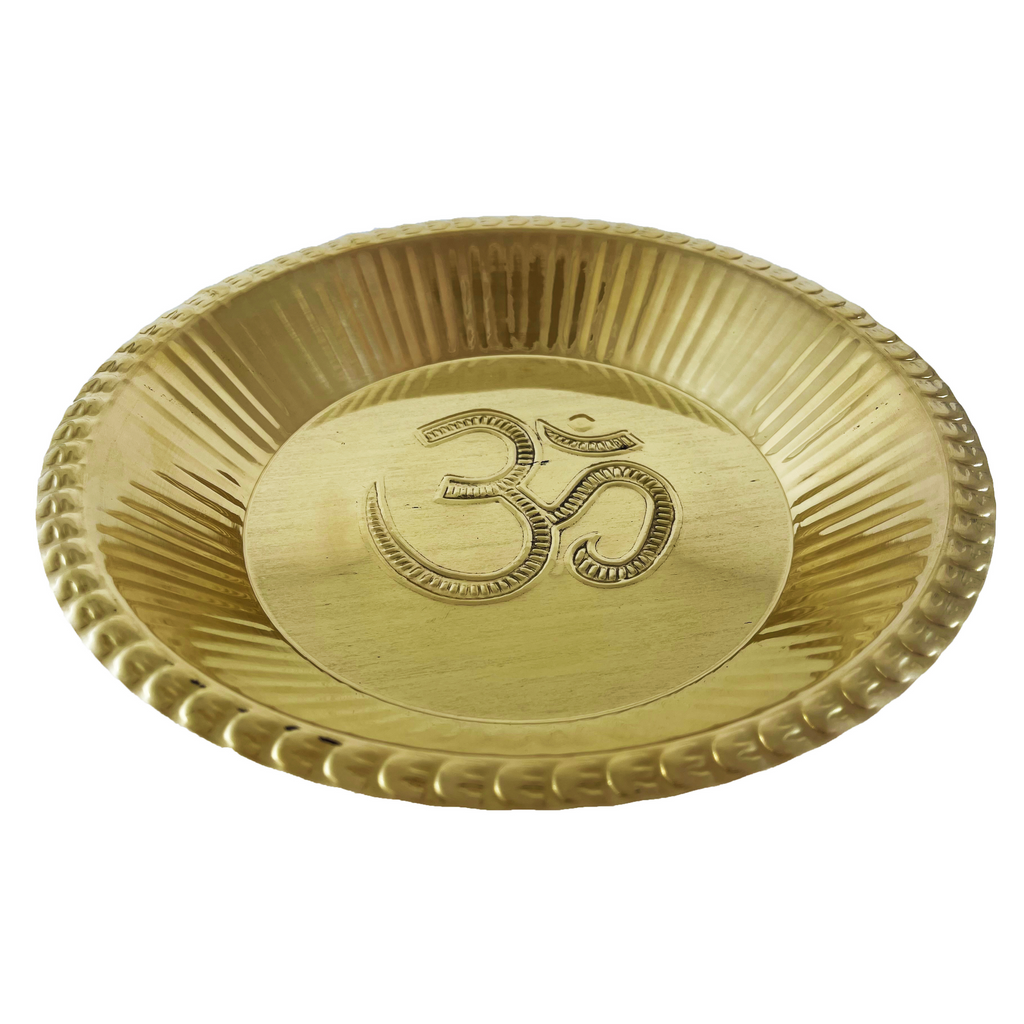 OM Brass Thali (Pital Thali) – India Sajawat & Puja Hut